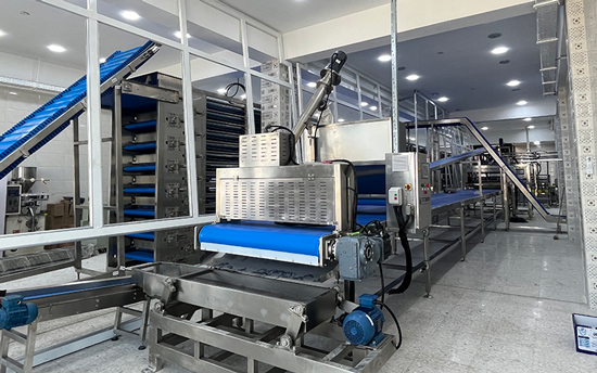 Línea de producción de marshmallows o malvaviscos en Irak